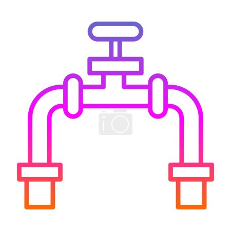 Ilustración de Icono de tubería, vector ilustración diseño simple - Imagen libre de derechos