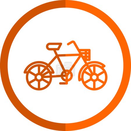 Illustration for Bicycle flat icon, vector illustration - Royalty Free Image