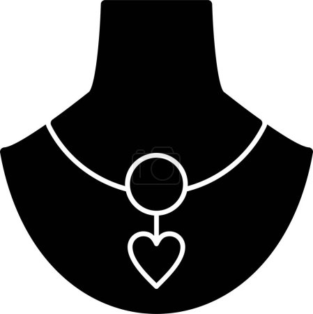 illustration vectorielle de pendentif icône de bijoux 