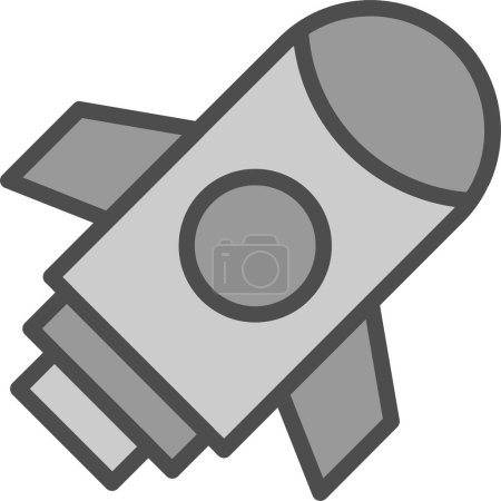 Illustration for Rocket. web icon simple illustration - Royalty Free Image