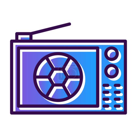 Illustration for TV icon vector illustration - Royalty Free Image