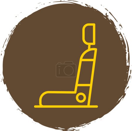 Illustration for Car seat icon, vector illustration simple design - Royalty Free Image