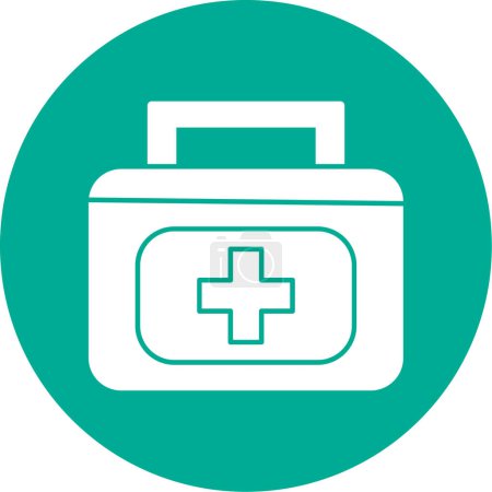 Illustration for First aid kit icon, simple vector illustration - Royalty Free Image