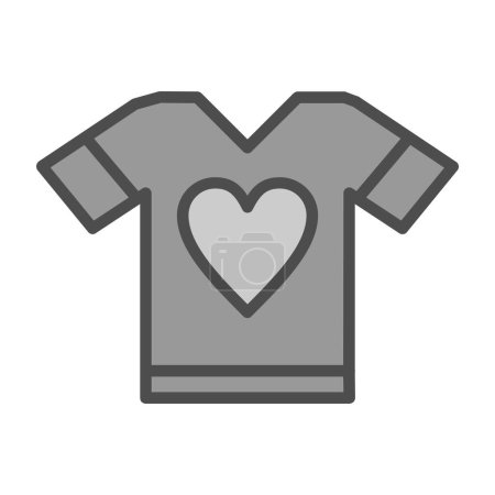 Illustration for T-shirt icon, vector illustration simple design - Royalty Free Image