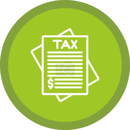 Illustration for Taxes. web icon simple illustration - Royalty Free Image
