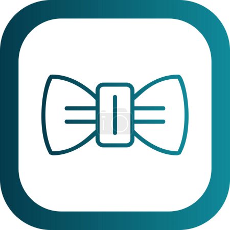 Illustration for Bow tie graphic icon, vector illustration simple design - Royalty Free Image