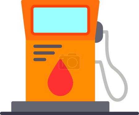 Ilustración de Icono de la gasolinera vector ilustración - Imagen libre de derechos