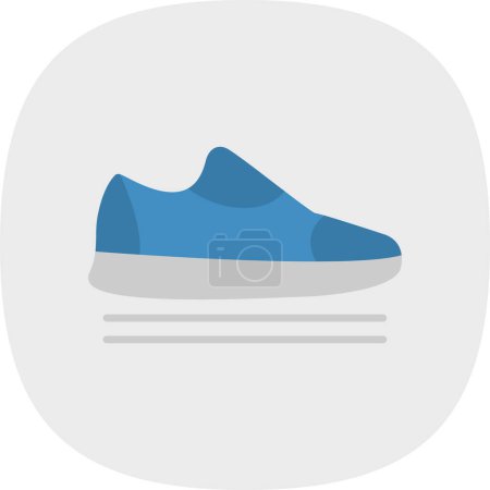 Illustration for Sneakers icon vector illustration - Royalty Free Image