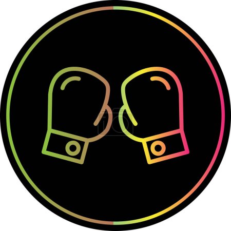 Ilustración de Guantes de boxeo icono, vector de ilustración - Imagen libre de derechos