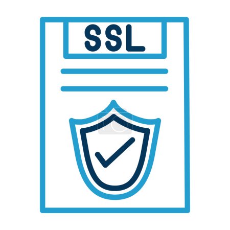 Vector Design SSL File Icon Style