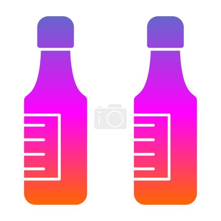 Illustration for Beer bottles icon, vector illustration - Royalty Free Image