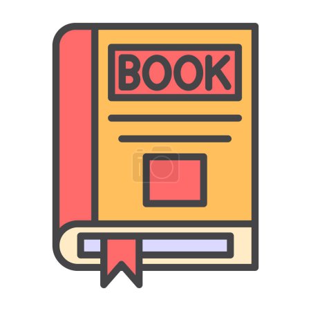 Ilustración de Icono del libro, ilustración vectorial diseño simple - Imagen libre de derechos