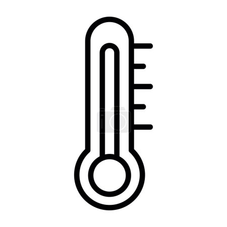 Illustration for Thermometer flat icon, vector illustration - Royalty Free Image