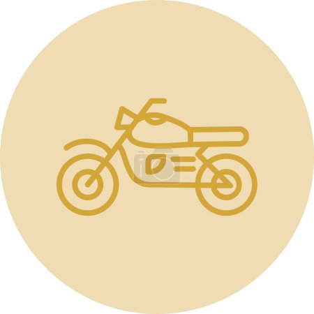Illustration for Motorbike icon, vector illustration simple design - Royalty Free Image