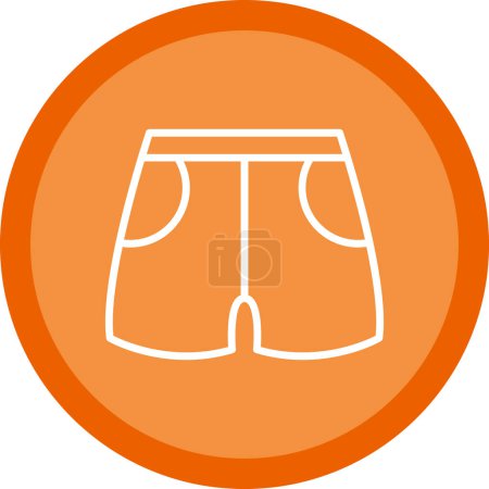Illustration for Shorts icon, vector illustration simple design - Royalty Free Image