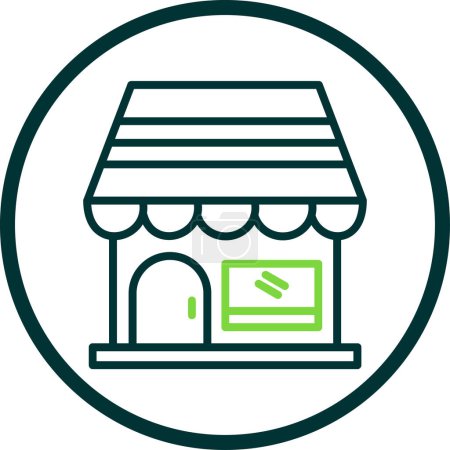 Illustration for Store building icon, simple vector illustration design - Royalty Free Image