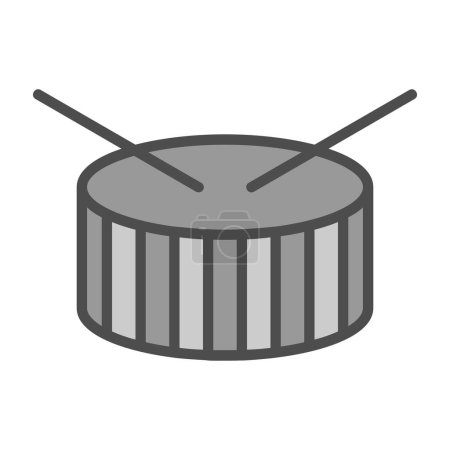 Ilustración de Ilustración vectorial, icono del tambor. - Imagen libre de derechos