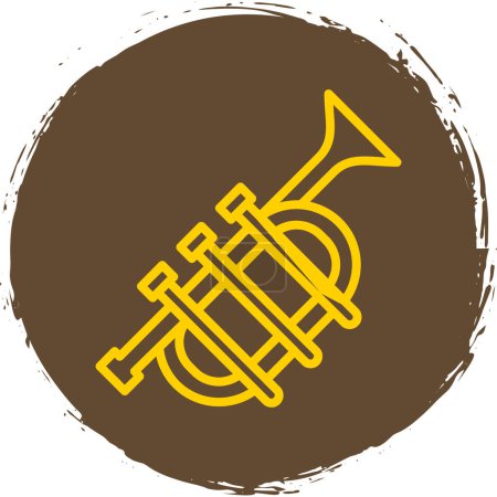 Illustration for Vector illustration design of trumpet icon - Royalty Free Image