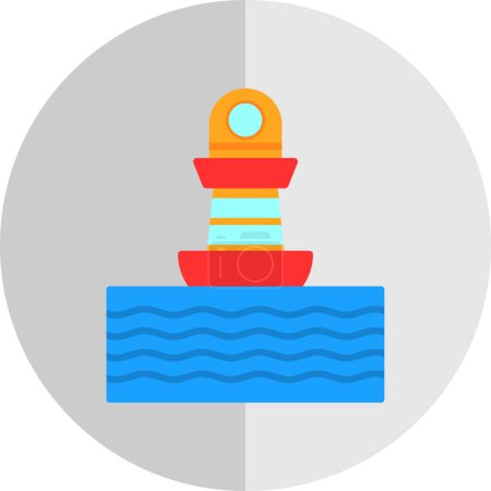 Illustration for Buoy icon vector illustration - Royalty Free Image