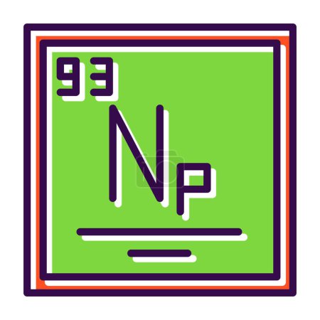 Illustration for Neptunium icon vector illustration - Royalty Free Image