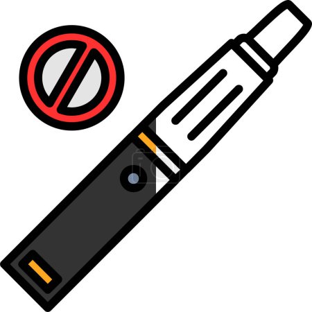 Illustration for No smoking sign, vector illustration - Royalty Free Image