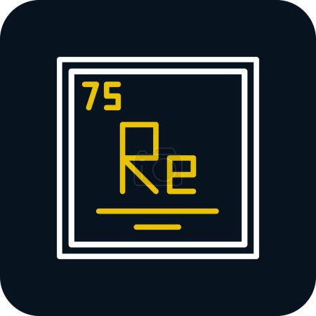 Vektor einfaches Symbol Rhenium