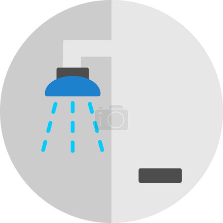 Illustration for Shower. web icon simple illustration - Royalty Free Image