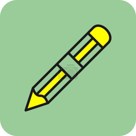 Pencil flat icon. web vector simple illustration