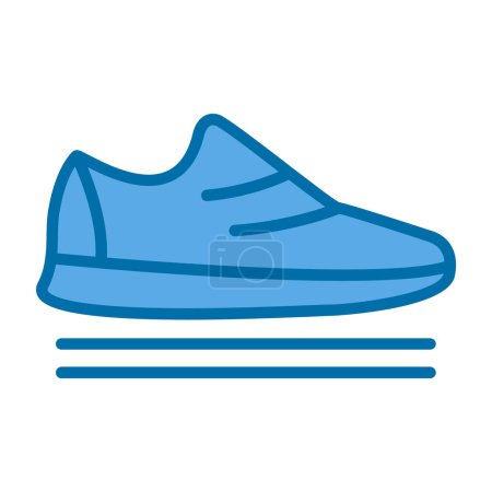 Ilustración de Zapatillas icono vector ilustración - Imagen libre de derechos