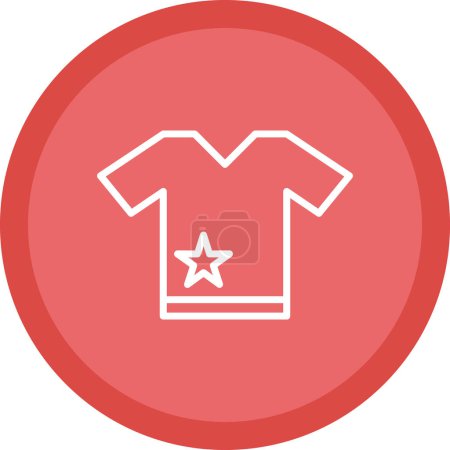 Illustration for Vector illustration of a t-shirt icon - Royalty Free Image