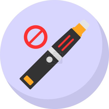 Téléchargez les illustrations : Panneau non fumeur, Illustration vectorielle - en licence libre de droit