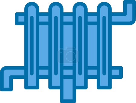 icono web del radiador, ilustración vectorial