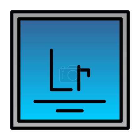 Illustration for Vector illustration of Lawrencium icon - Royalty Free Image