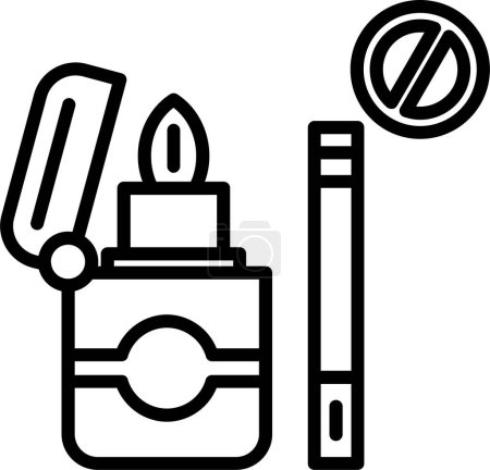 Ilustración de Signo de no fumar, ilustración vectorial - Imagen libre de derechos
