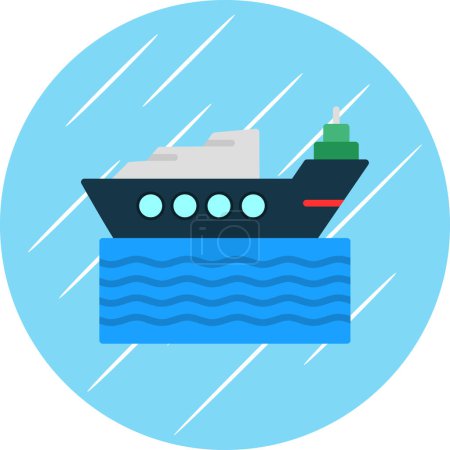 Téléchargez les photos : Icône du navire illustration vectorielle - en image libre de droit