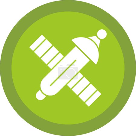 Ilustración de Satellite icon, vector illustration simple design - Imagen libre de derechos
