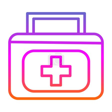 Illustration for First aid kit icon, simple vector illustration - Royalty Free Image