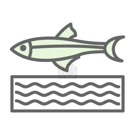 Ilustración de Ilustración de vectores de peces arenque - Imagen libre de derechos