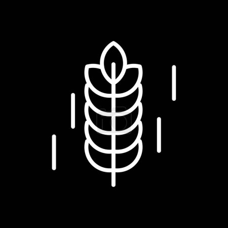 Téléchargez les illustrations : Wheat icon, vector illustration simple design - en licence libre de droit