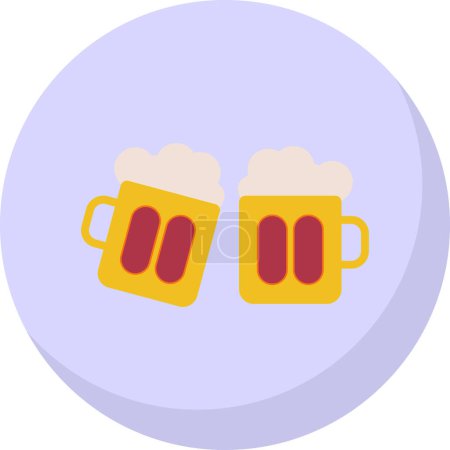 Illustration for Beer festival icon, vector illustration - Royalty Free Image