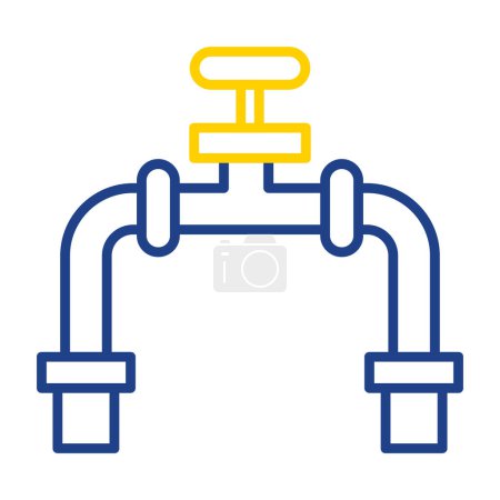 Illustration for Pipe icon, vector illustration simple design - Royalty Free Image