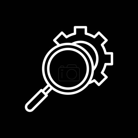 Illustration for Search icon vector illustration - Royalty Free Image
