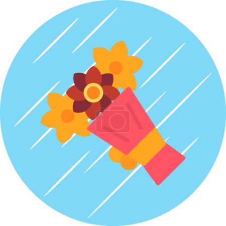 Illustration for Bouquet. web icon simple illustration - Royalty Free Image