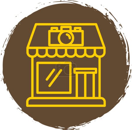 Illustration for Camera shop icon, simple vector illustration design - Royalty Free Image