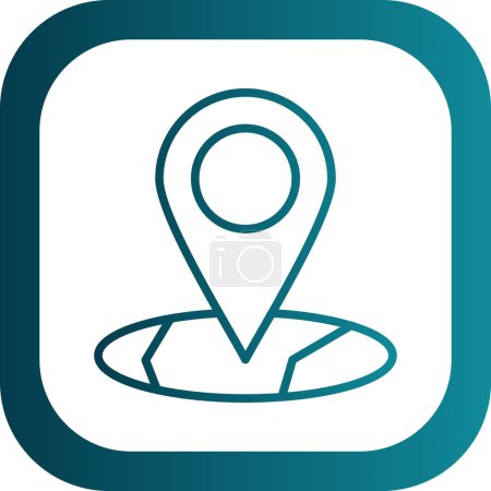 Illustration for Map pointer icon, vector illustration simple design - Royalty Free Image