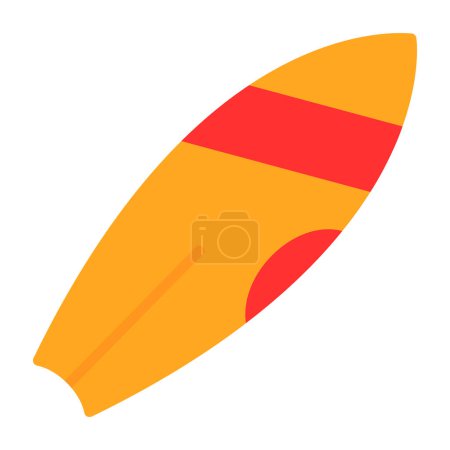 Illustration for Vector illustration of Surfboard icon - Royalty Free Image