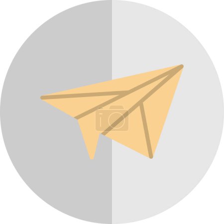 Illustration for Paper plane vector icon isolated on white background. - Royalty Free Image