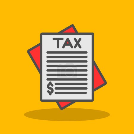Illustration for Taxes. web icon simple illustration - Royalty Free Image