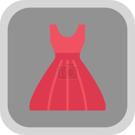 Illustration for Dress icon, vector illustration simple design - Royalty Free Image