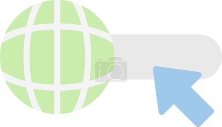 Ilustración de Sitio web vector glifo icono plano - Imagen libre de derechos